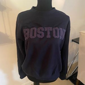 Navy Boston crew neck